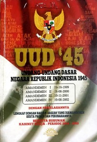 Image of UUD 45 Undang-Undang Dasar Negara Republik Indonesia 1945
